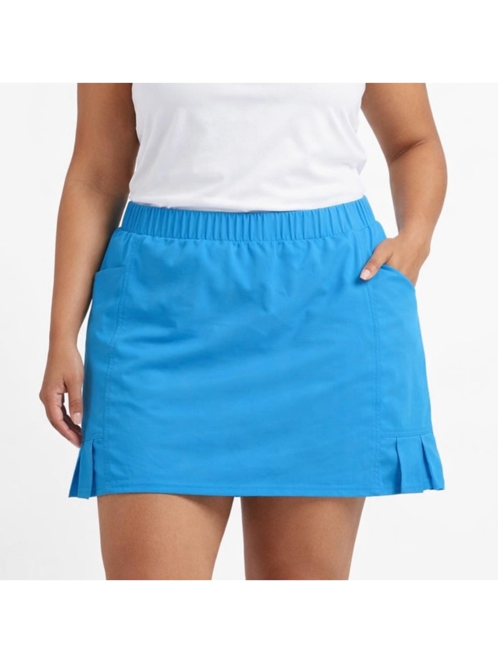 Chico's zenergy blue skirt skort size 14